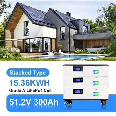 Stocare de energie rezidențială 15KWH baterie solară stivuită 51,2V 300Ah ciclu lung de viață